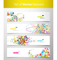 Web headers vector image