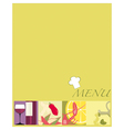 Menu vector image