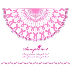 Abstract pink Support Ribbon background vector image