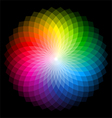 Color wheel vector image