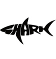 Shark typography vector image