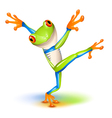 Tree frog dance vector image