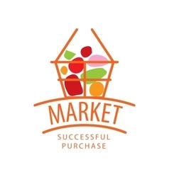 Logo market vector image