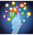 Touchscreen concept vector image