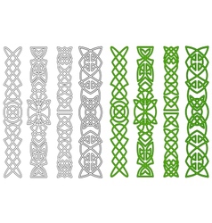 Celtic ornaments and elements vector image