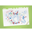 Green world drawing concept vector image