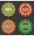 Vintage labels set vector image
