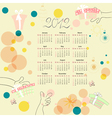 Calendar for 2012 vector image