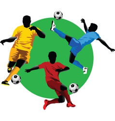 Soccer player vector image