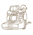 I love photo vector image