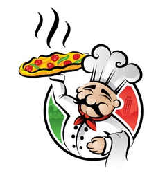 Pizza chef vector image
