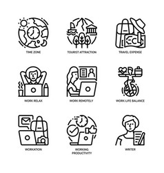 Hand drawn doodle work and life balance icon Vector Image