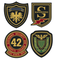 Emblem badge shield vector image