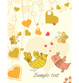Birds in love vector image