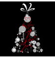 Stylized christmas tree vector image
