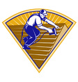 Roofing worker vector image