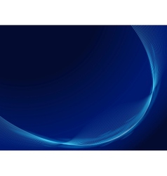 Blue waves design template vector image