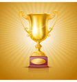 Trophy cup vector image