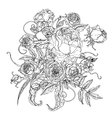 Still life with flowers vector image