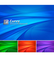 Curvy abstract background vector image