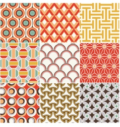 Seamless retro pattern vector image