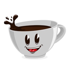 Cute cup of coffee vector image