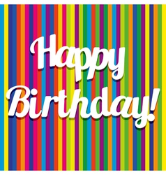 Happy birthday card vector image
