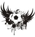Soccer grunge emblem vector image