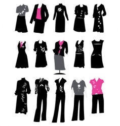 Women's business suits vector image