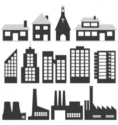 Buildings vector image