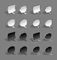 Speech bubbles vector image