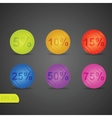 Set of labels vector image