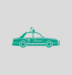 Police car icon vector image