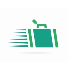 Leather briefcase logo icon Royalty Free Vector Image