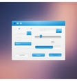 Web site design navigation vector image