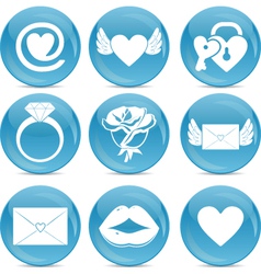 Romantic Icons vector image