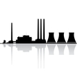 Power Plant Silhouette vector image