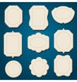 Collection of badges labels tags with bows and vector image