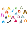 Alphabet symbols and elements vector image