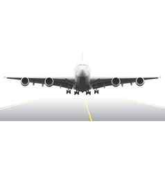 Landing aircraft vector image