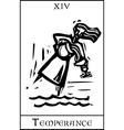 Temperance Tarot Card vector image