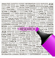 Research vector image