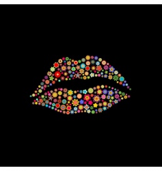 Lips shape vector image
