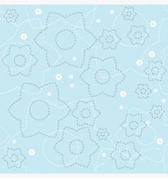 Floral wallpaper pattern vector image