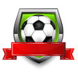 Soccer ball Shield vector image