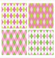 Set of seamless patterns vector image