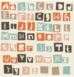 Alphabets vector image
