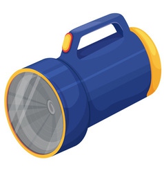 Torch on white vector image
