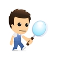 Funny cartoon mechanic vector image