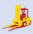Fork lift vector image